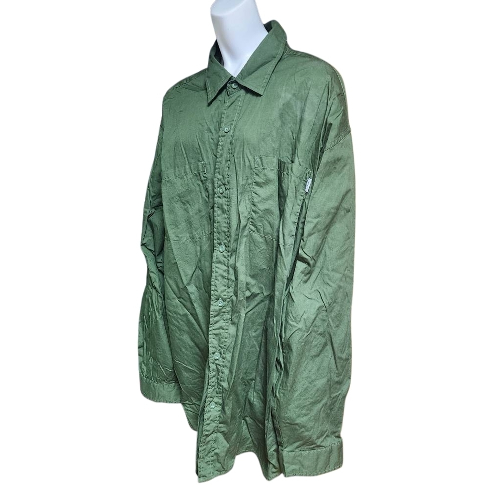 Carhartt Green Long Sleeve Button Down Shirt (XXL)
